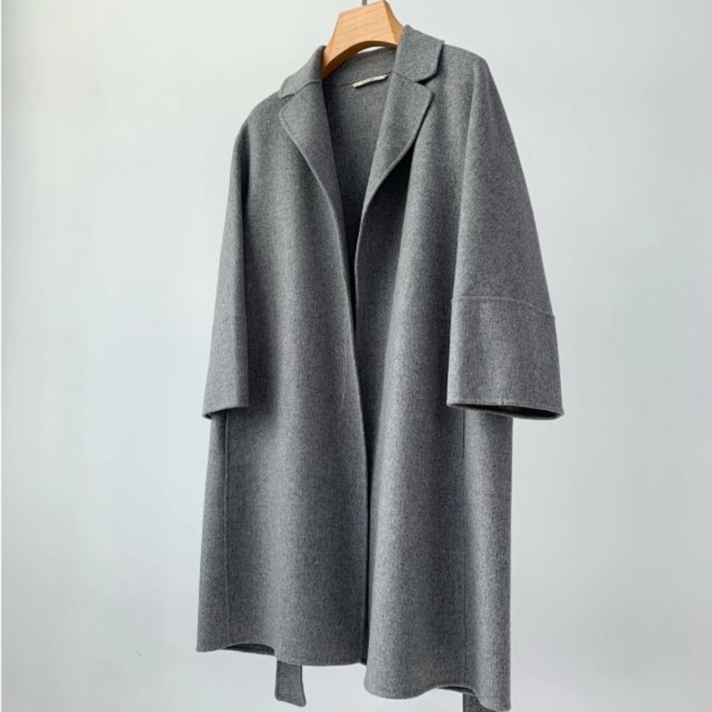 'S MAX MARA
Short double-faced wool coat - grey - Picture 6 of 8